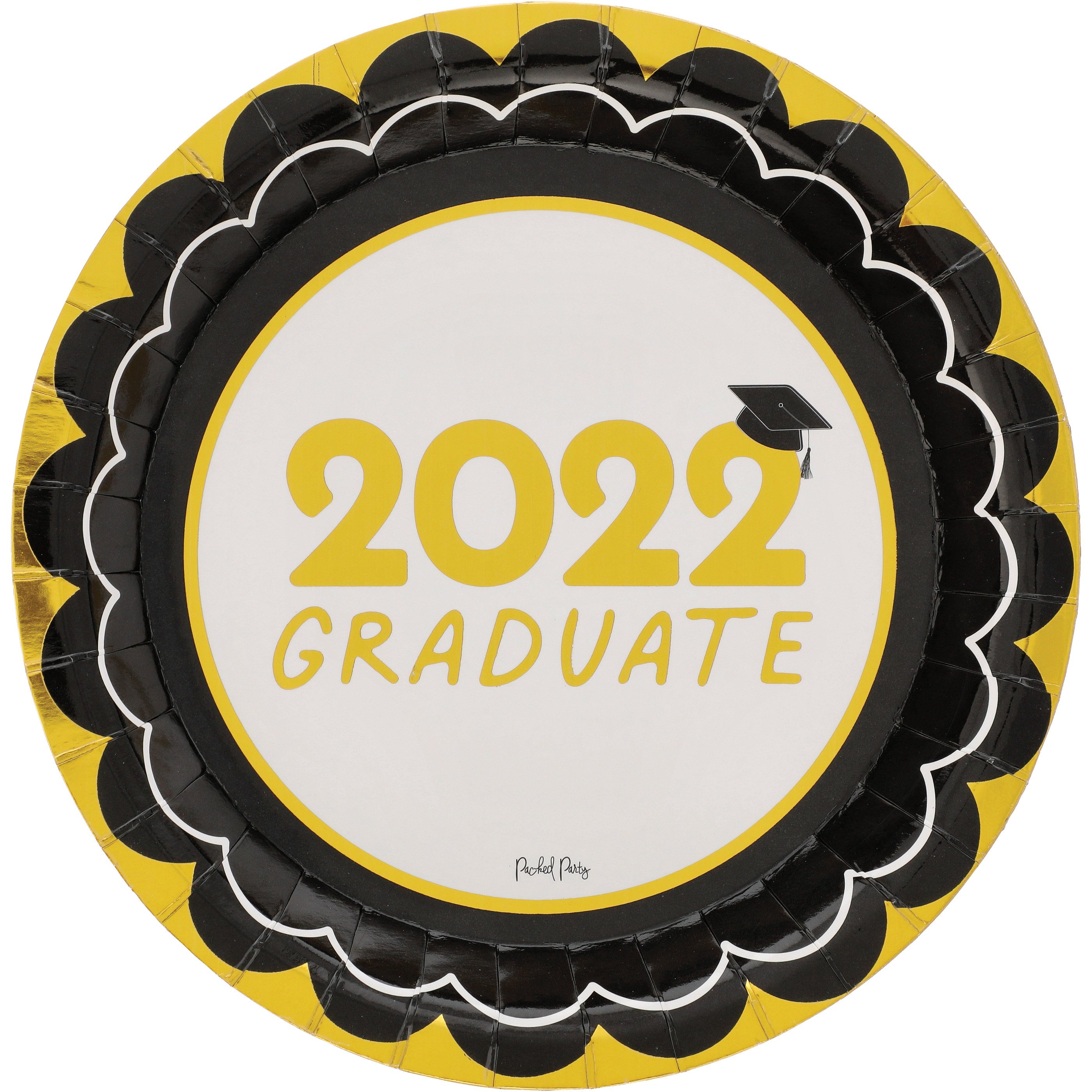Packed Party Graduation Themed Paper Plates Shop Disposable