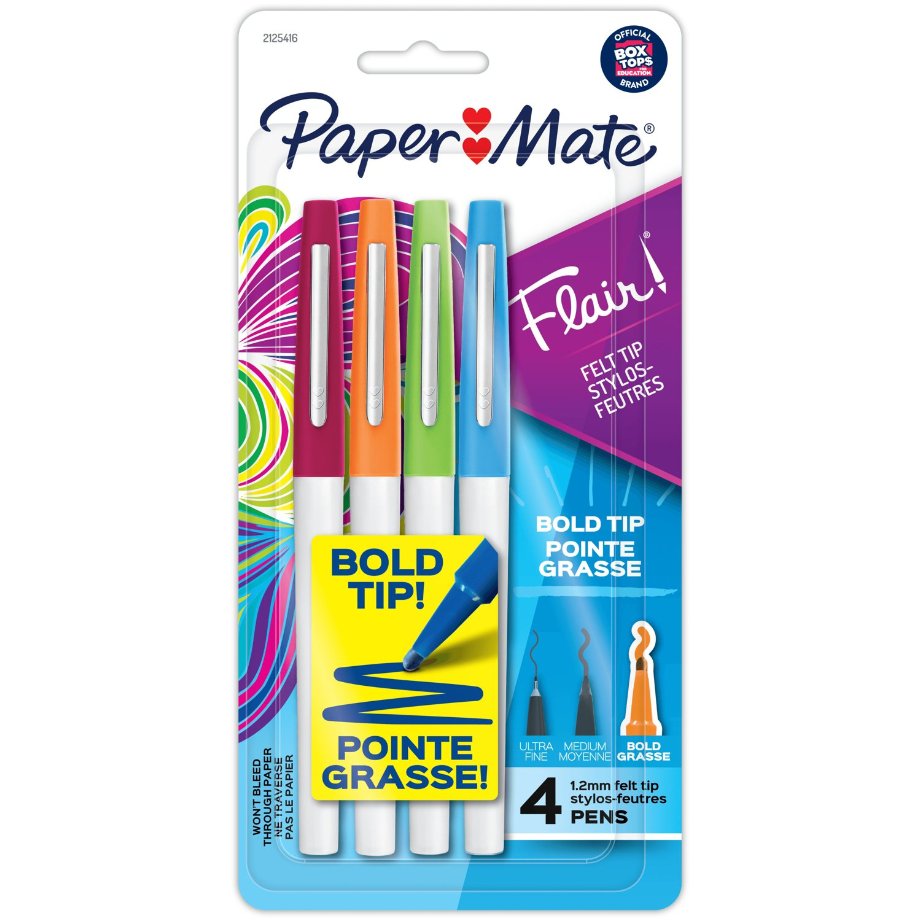 Makkelijk te begrijpen Oeganda Beperken Paper Mate Flair Felt Tip Bold Point Pens - Shop School & Office Supplies  at H-E-B
