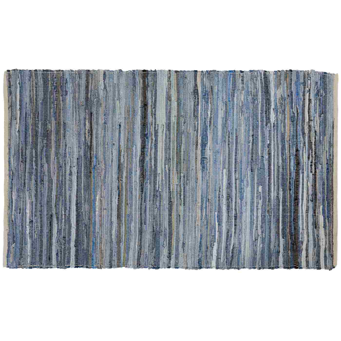 Texas Proud Cotton Accent Rug - Blue & White - Shop Rugs & mats at H-E-B