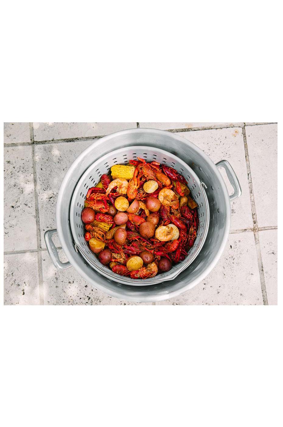 Cook Prep Eat Aluminum Seafood Steamer & Broiler with Basket; image 2 of 4