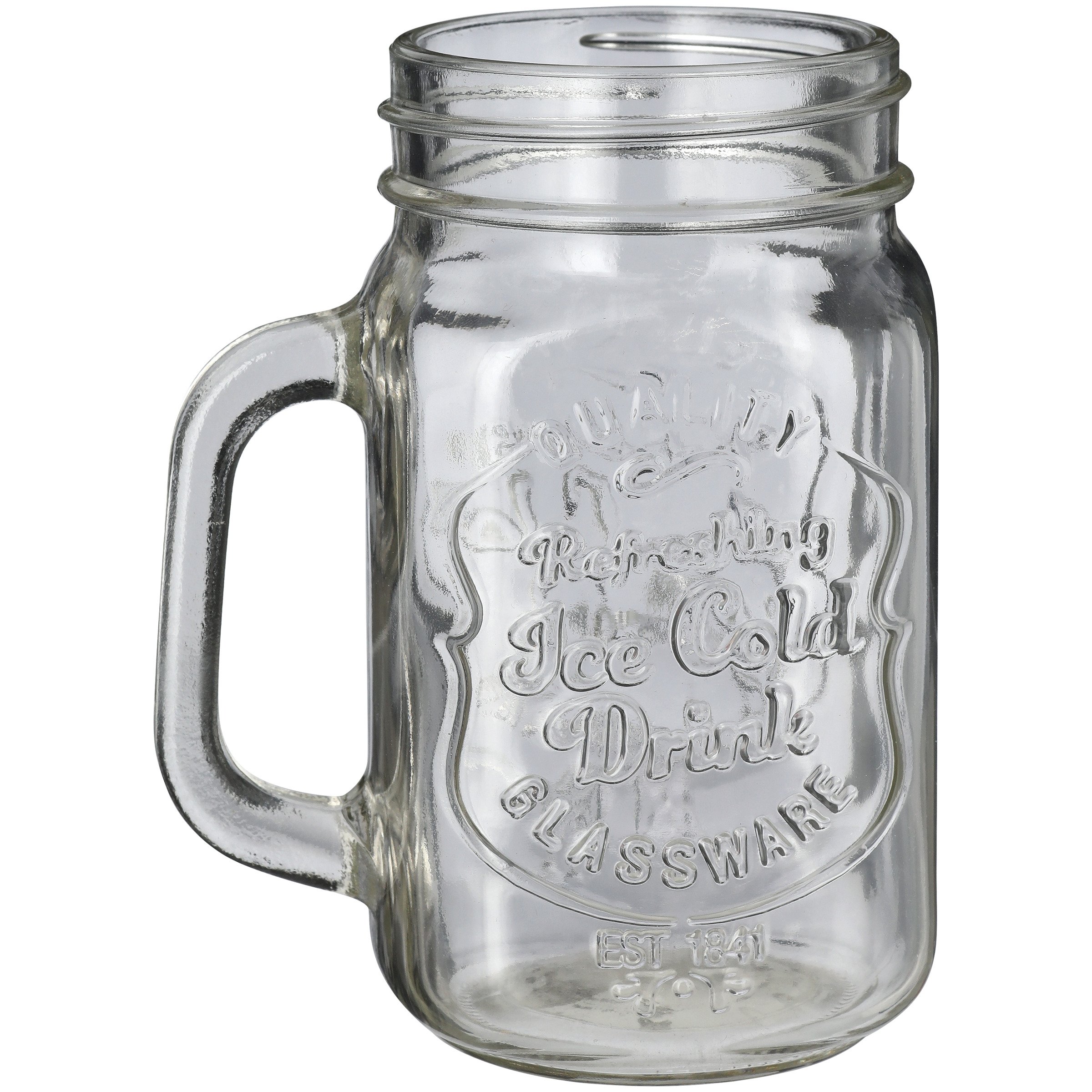 RLW Clear Mason Jar Mug Shop Sink & kitchen organizers at HEB