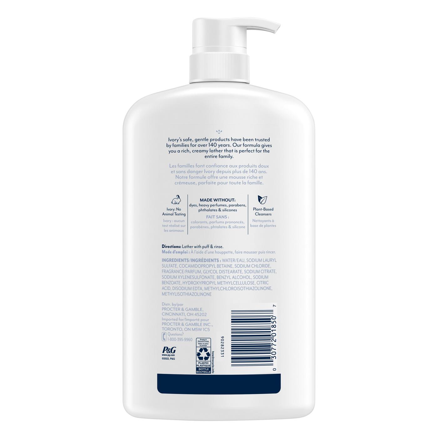 Ivory Mild & Gentle Body Wash - Coconut ; image 2 of 3