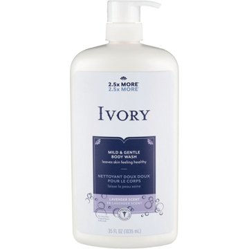 Ivory Mild & Gentle Body Wash - Lavender, 35 oz