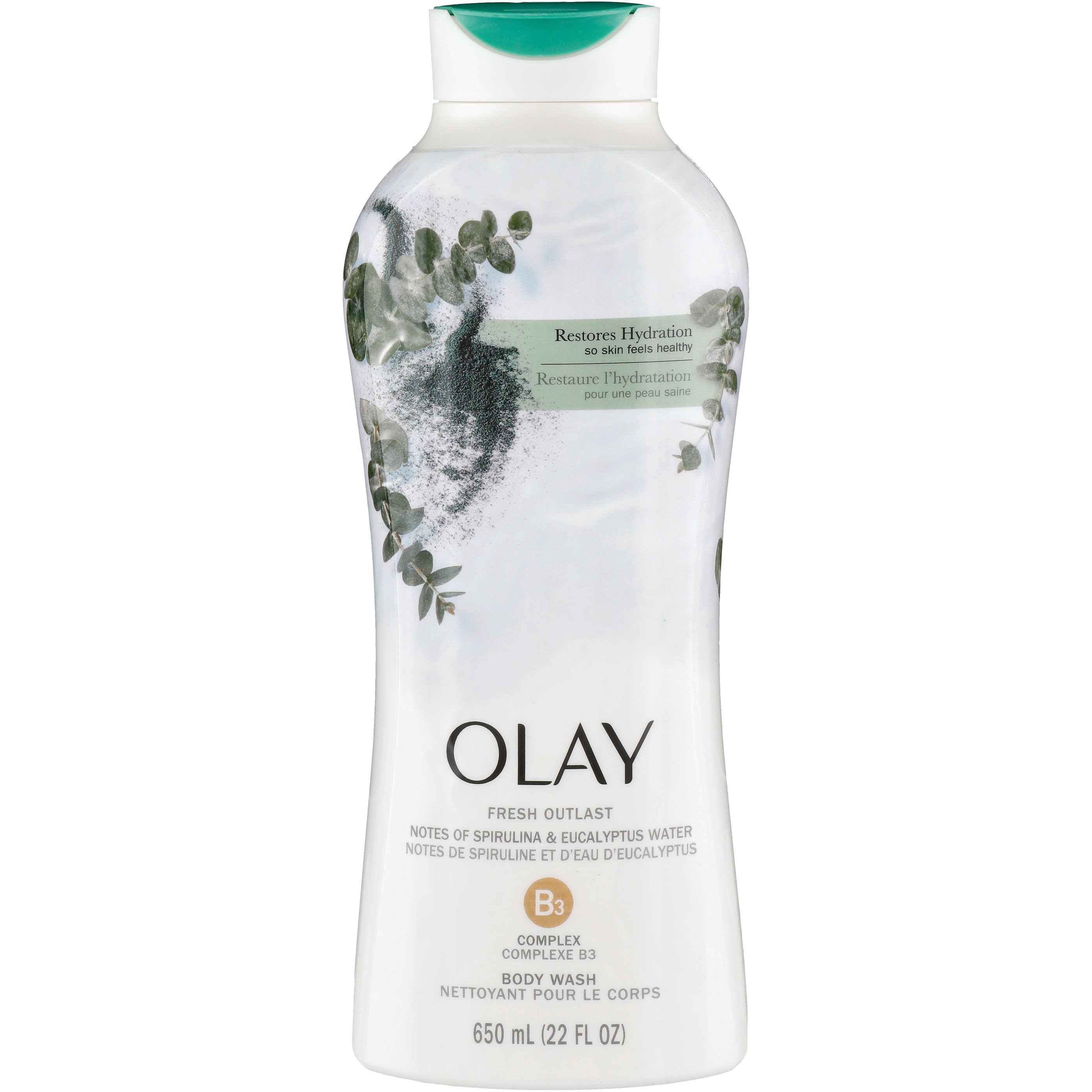 Olay Fresh Outlast Body Wash Spirulina & Eucalyptus Water Shop Body