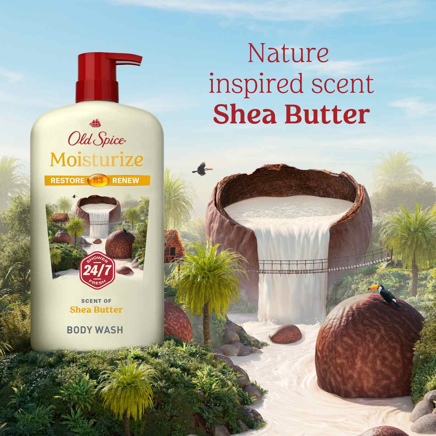 Old Spice Body Wash - Moisturize + Shea Butter; image 6 of 9