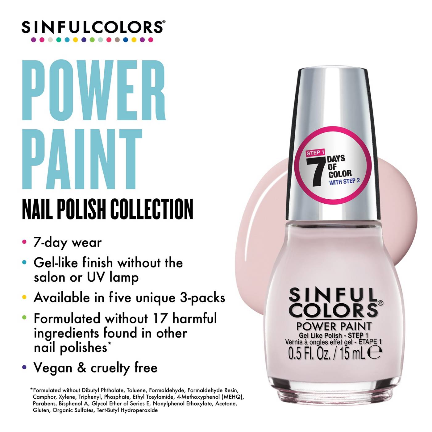 Sinful Colors Power Paint Nail Polish - Cari-bae-n; image 5 of 6