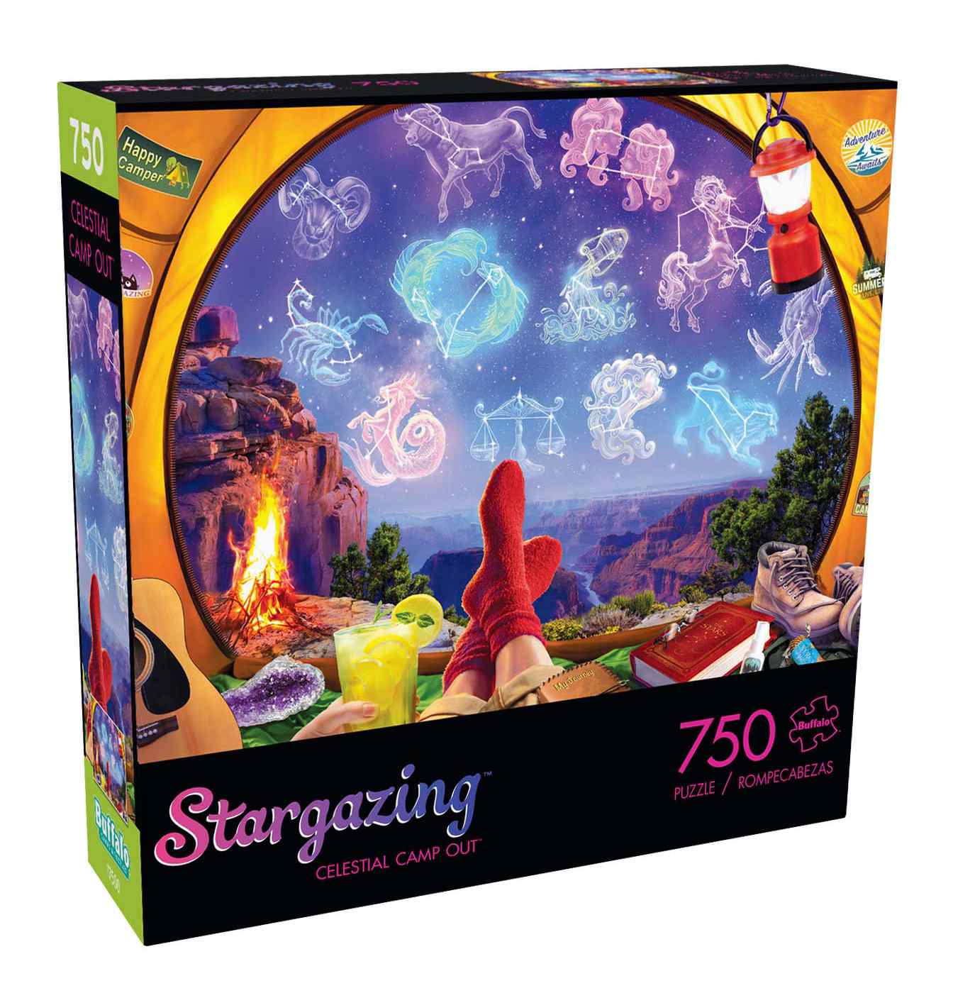 Buffalo Games Splash of Color Jigsaw Puzzles 7-in-1 Multi Pack Assortment-Sealed