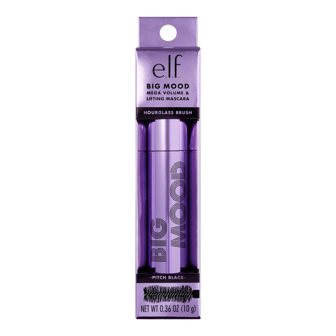 e.l.f. Big Mood Mega Volume & Lifting Mascara - Pitch Black; image 2 of 8