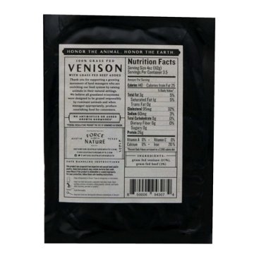 Force of Nature Grass Fed Ground Venison with Ground Beef Added