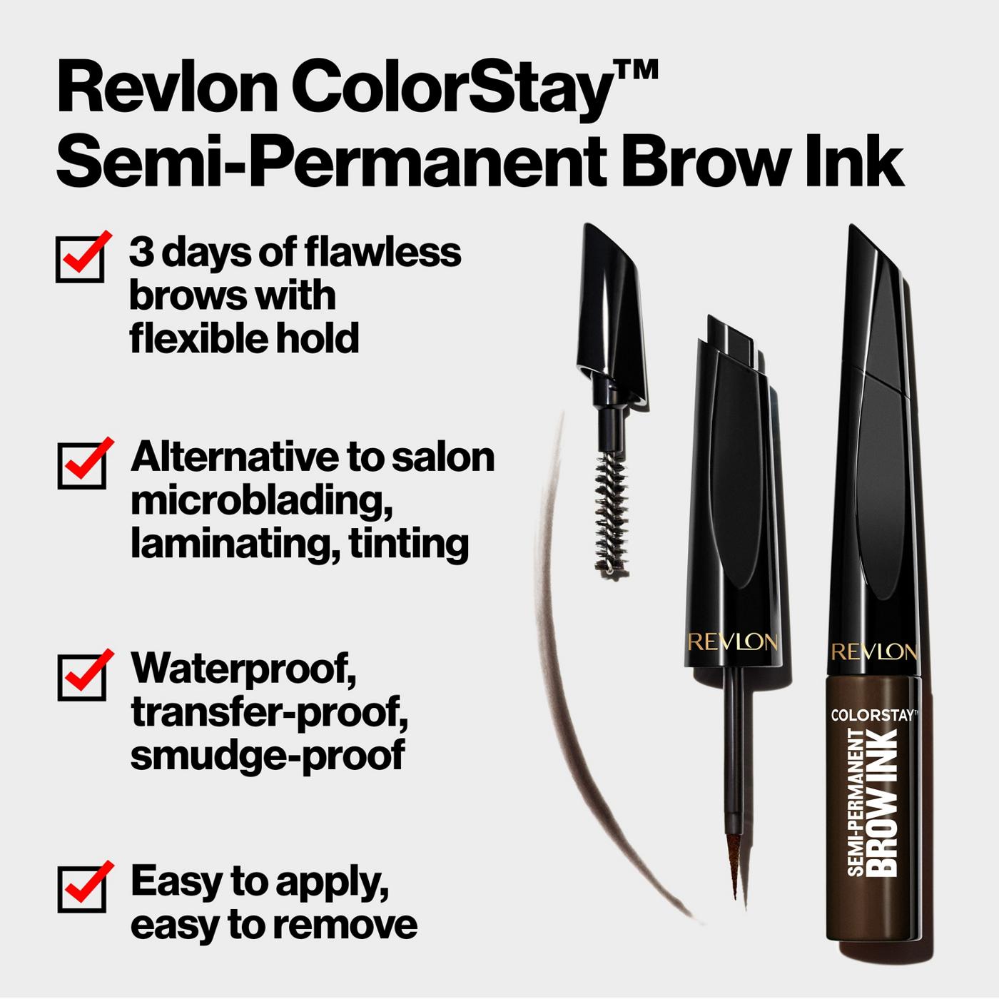 Revlon ColorStay Brow Ink Soft Brown; image 7 of 7