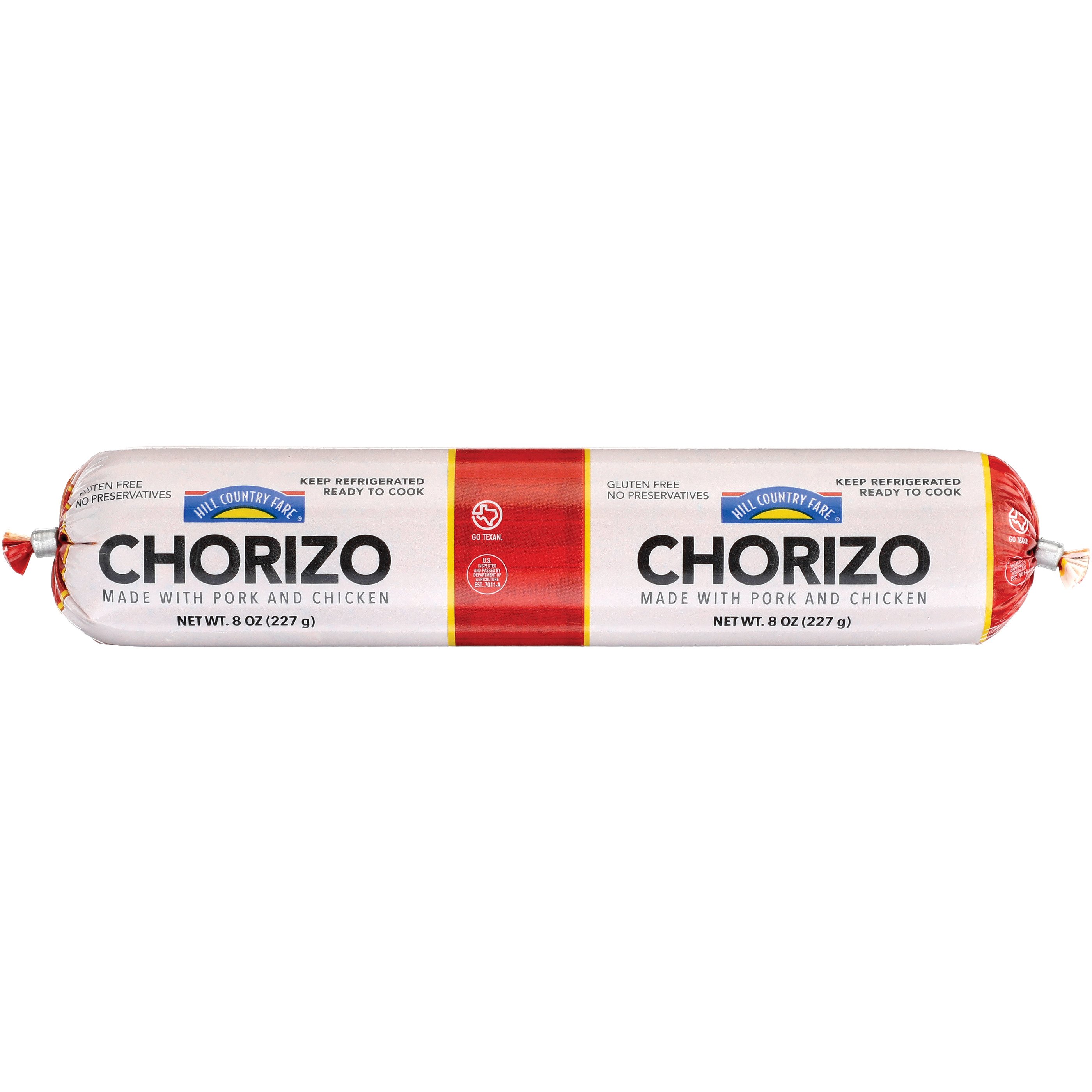 Hill Country Fare Chicken & Pork Chorizo Sausage, 8 oz