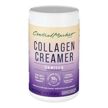 Central Market Collagen Creamer - Vanilla, 10 oz
