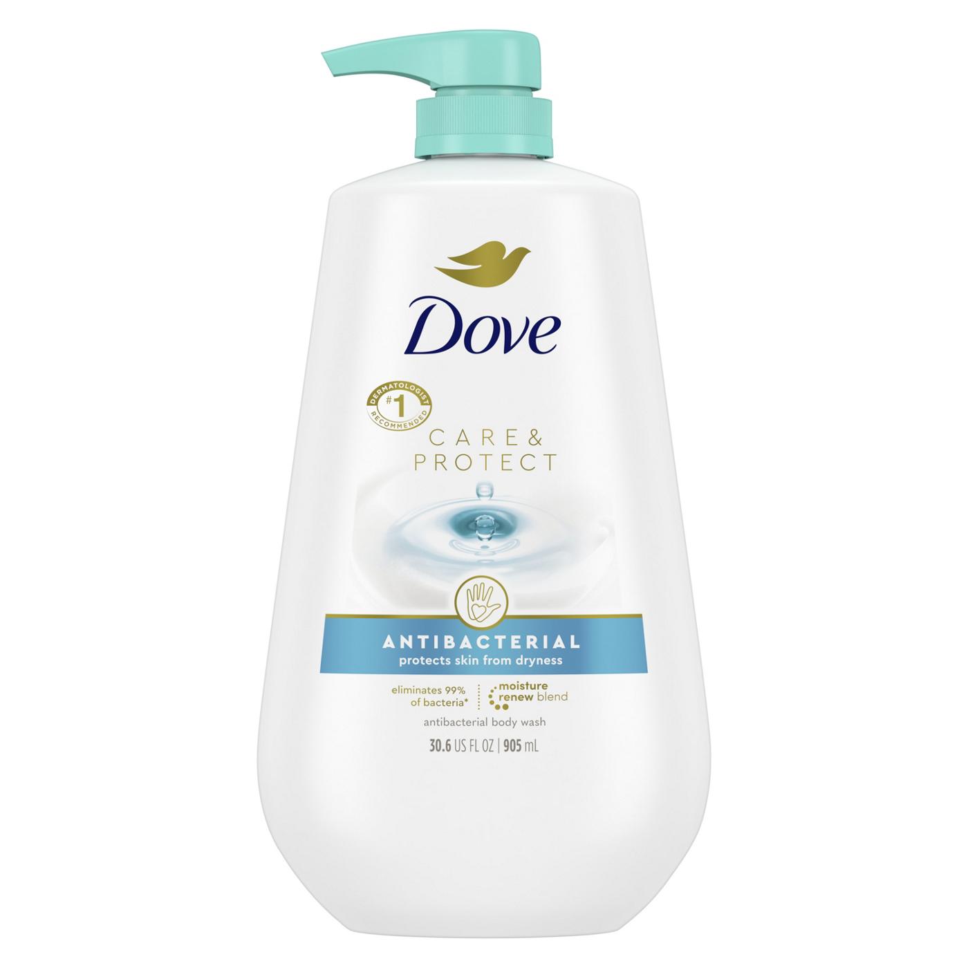 Dove Care & Protect Antibacterial Body Wash; image 1 of 8