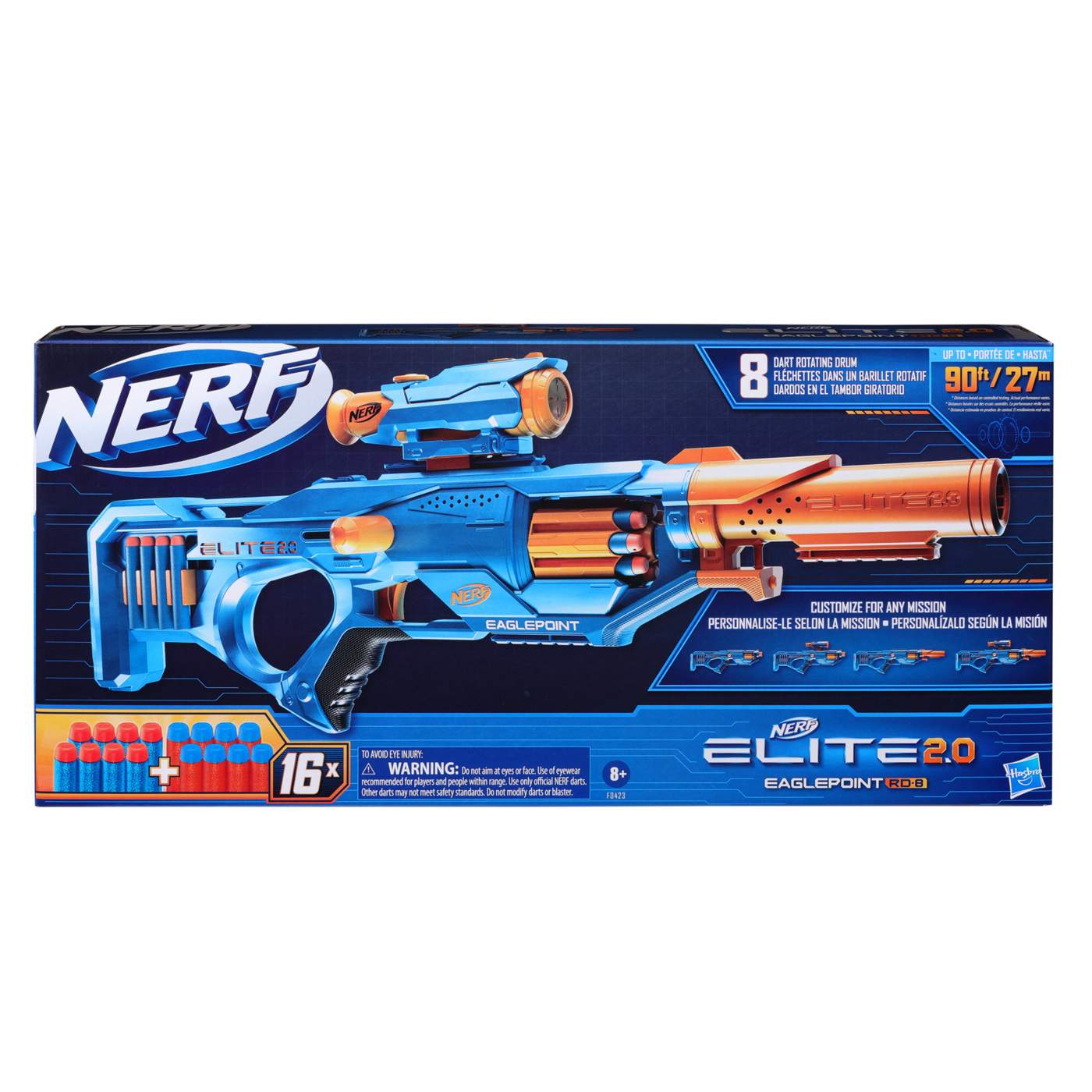 Nerf Elite 2.0 Eaglepoint RD-8 Dart Blaster - Shop Blasters at H-E-B