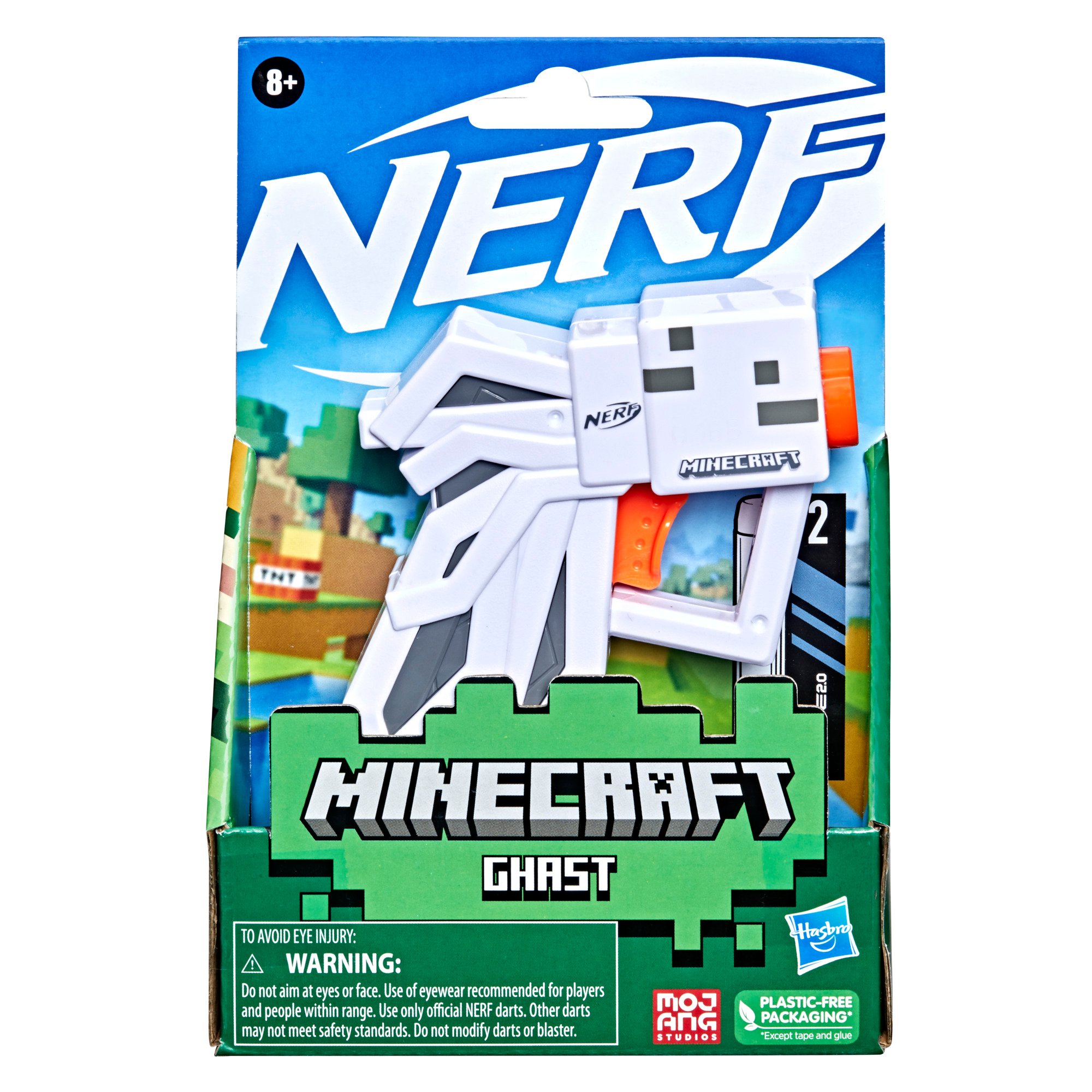 Nerf MicroShots Minecraft Ender Dragon Mini Kids Toy Blaster with 2 Darts