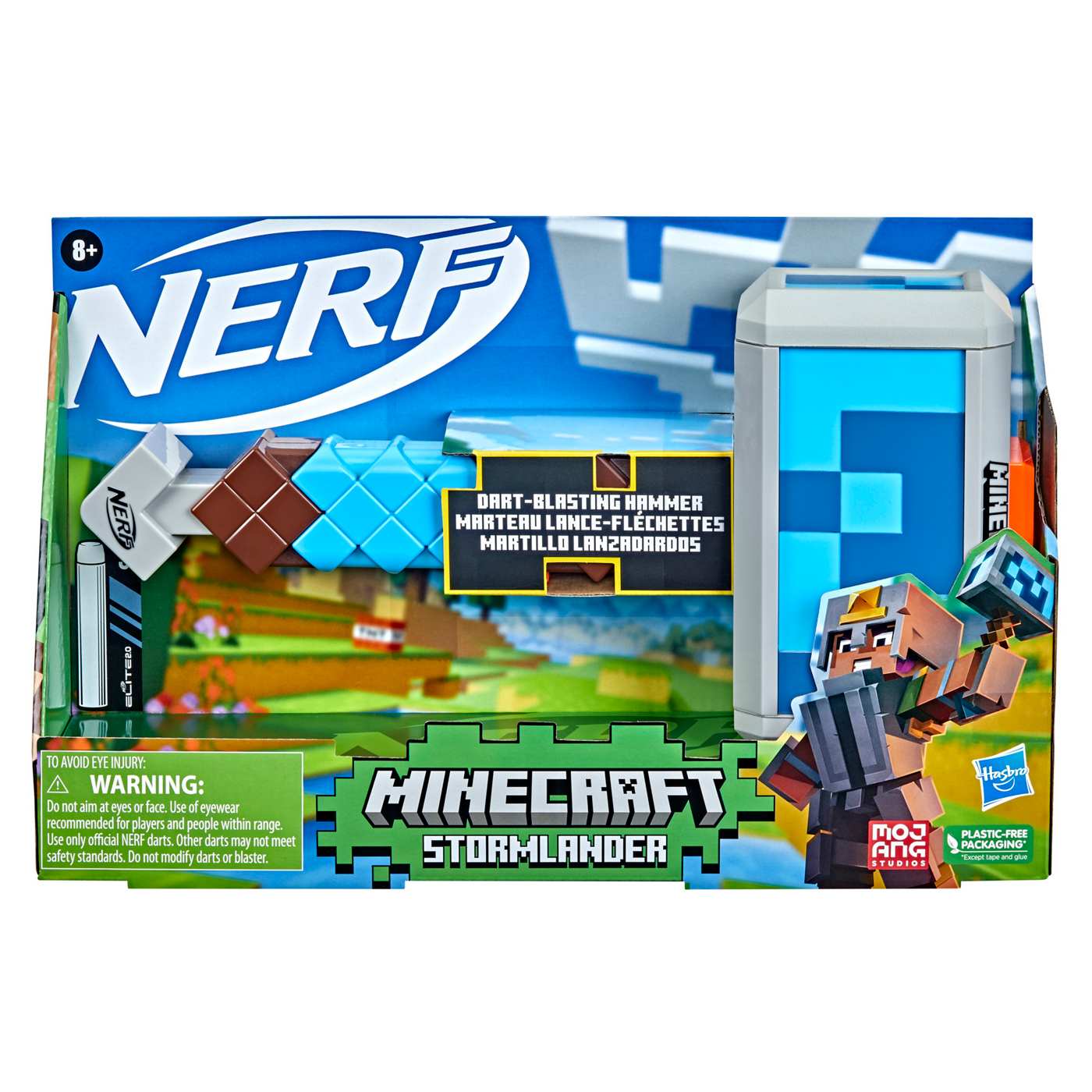 Nerf Minecraft Stormlander Dart Blasting Hammer; image 1 of 3