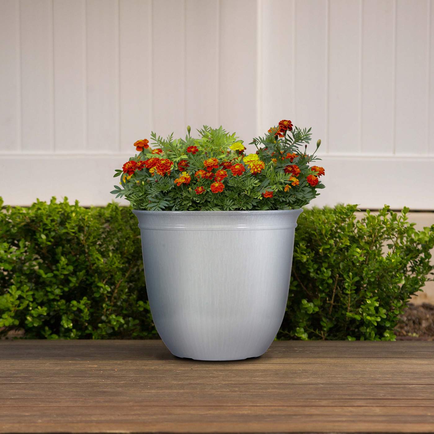 Trendspot Conner Resin Planter in Grey - Shop Pots & planters at H-E-B