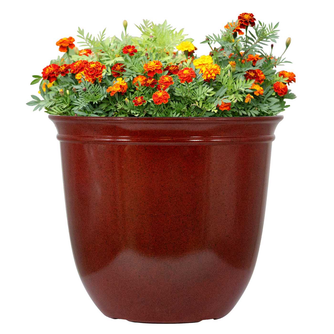 Trendspot Conner Resin Planter in Red; image 2 of 2