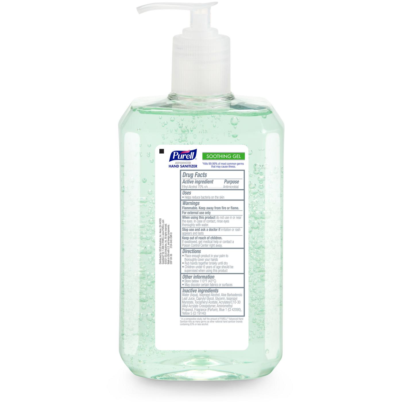 Purell Advanced Hand Sanitizer - Soothing Gel; image 2 of 4