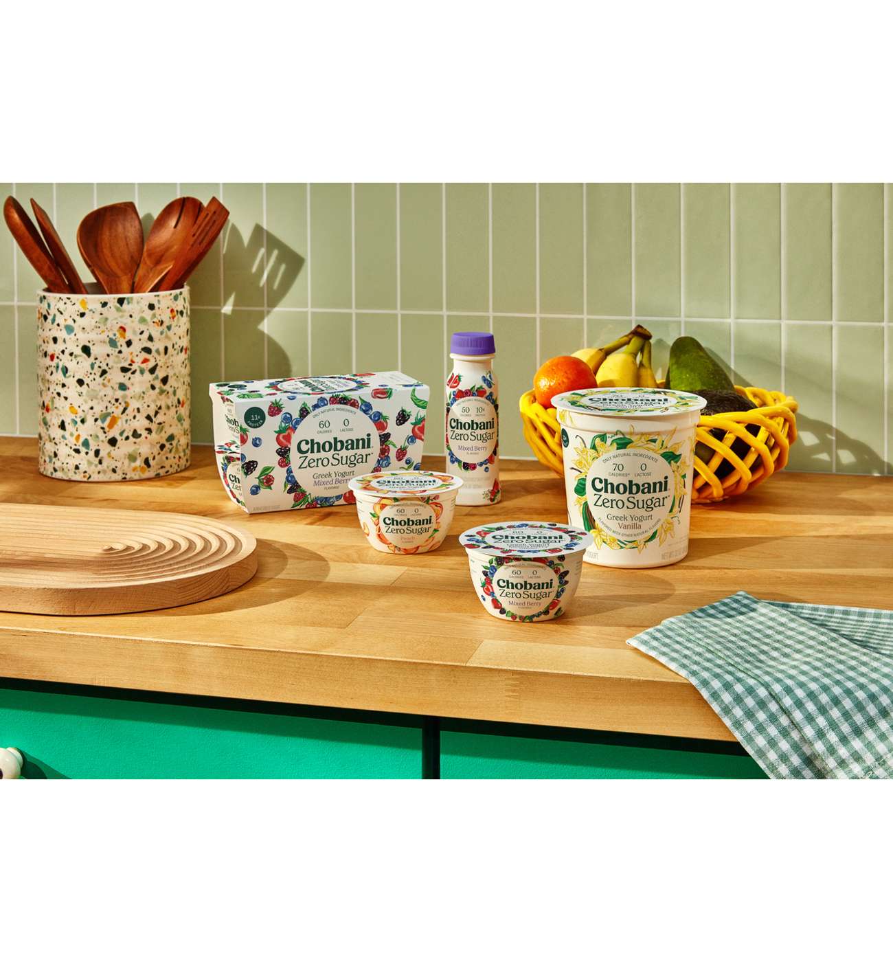 Chobani Zero Sugar Mixed Berry Greek Yogurt; image 2 of 5