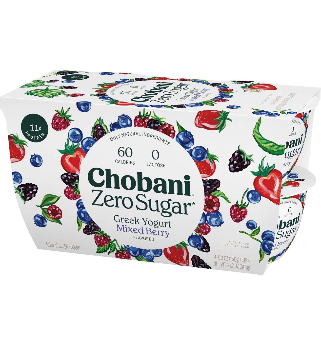 Chobani Zero Sugar Mixed Berry Greek Yogurt; image 3 of 5