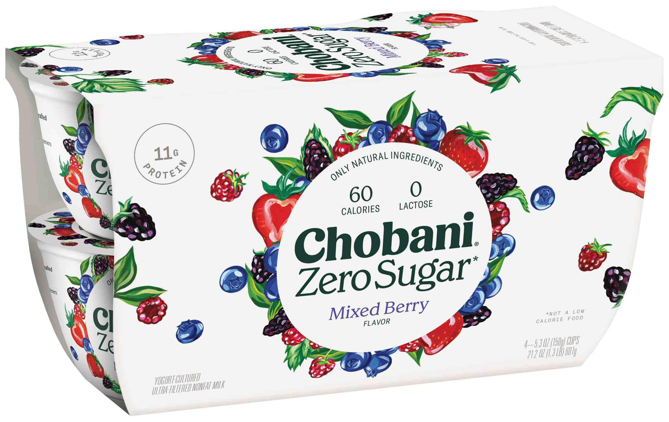 Chobani Zero Sugar Mixed Berry Yogurt; image 4 of 6