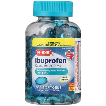 H-E-B Ibuprofen 200 mg Softgels, 300 ct