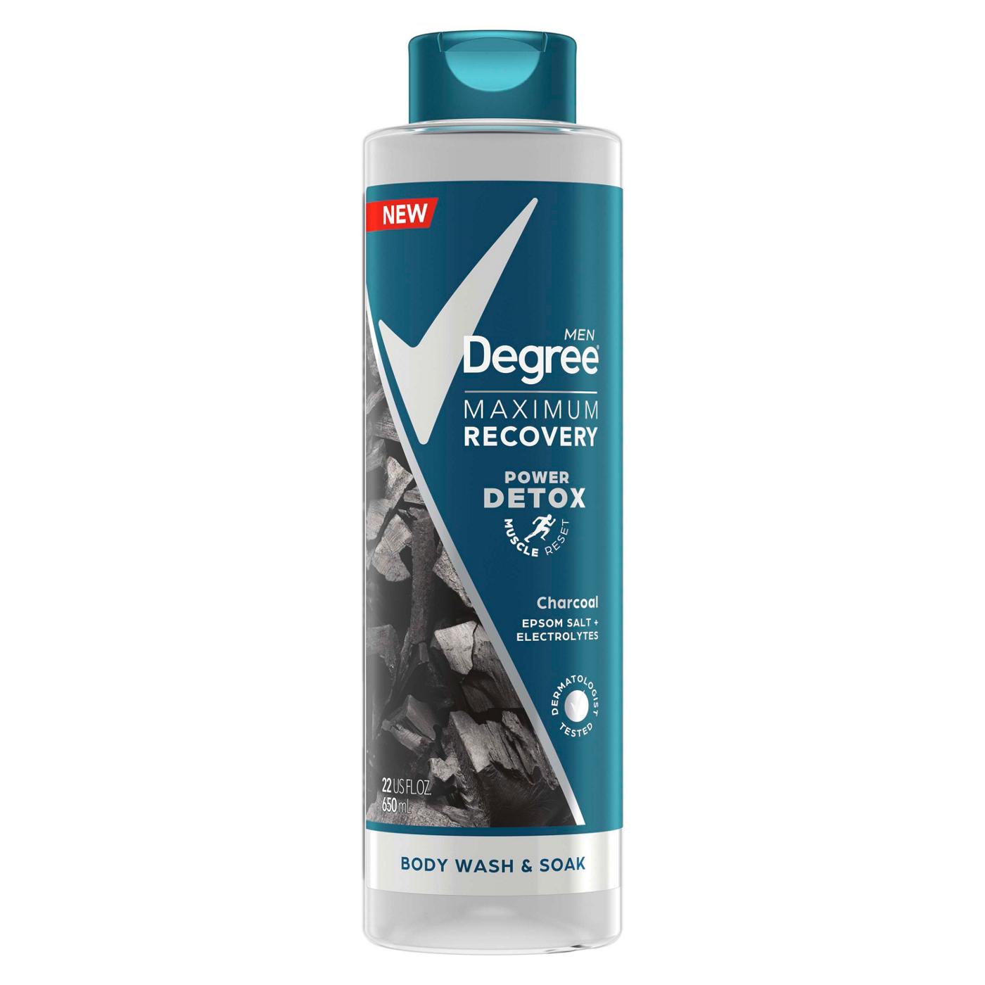 Degree Men Charcoal + Epsom Salt + Electrolytes Body Wash & Soak; image 1 of 3