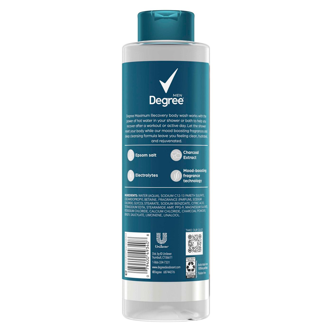 Degree Men Charcoal + Epsom Salt + Electrolytes Body Wash & Soak Shop