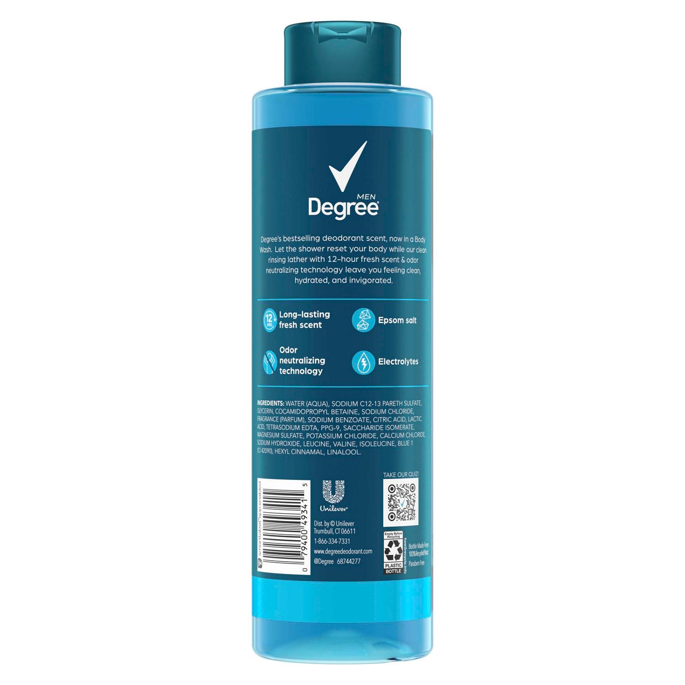 Degree Men Body Wash & Soak - Cool Rush + Epsom Salt + Electrolytes; image 2 of 3