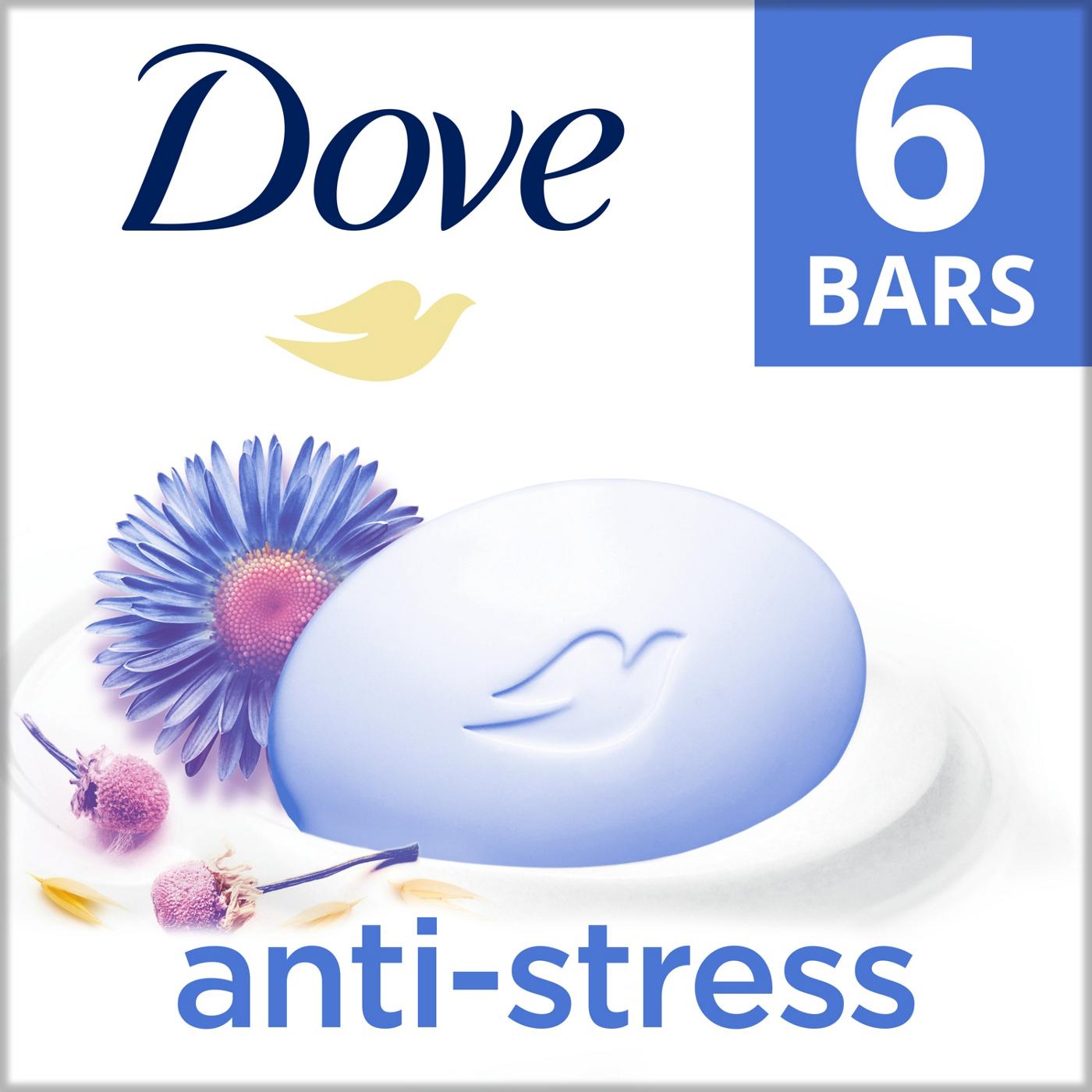 Dove Anti-Stress Beauty Bar - Blue Chamomile and Oat Milk; image 6 of 8