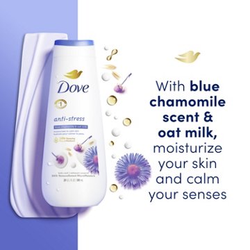 Dove Anti-Stress Body Wash - Blue Chamomile & Oat Milk