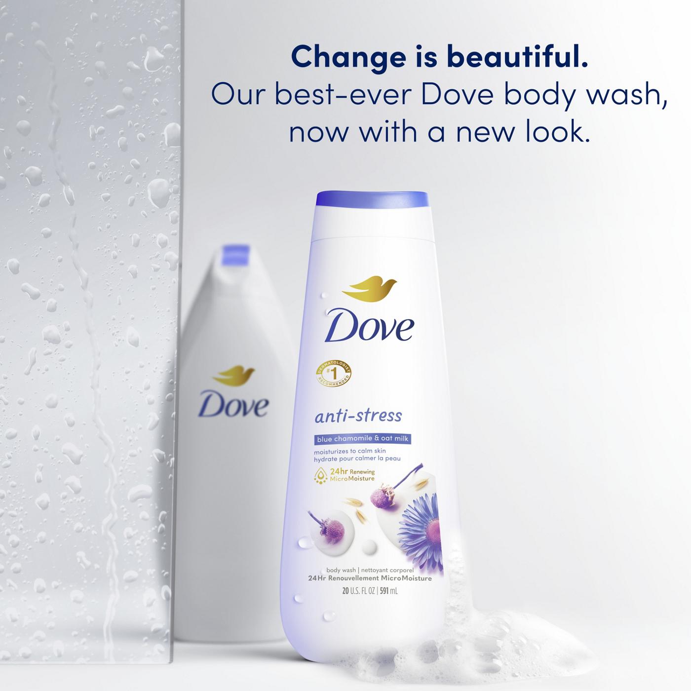 Dove Anti-Stress Body Wash - Blue Chamomile & Oat Milk; image 6 of 8