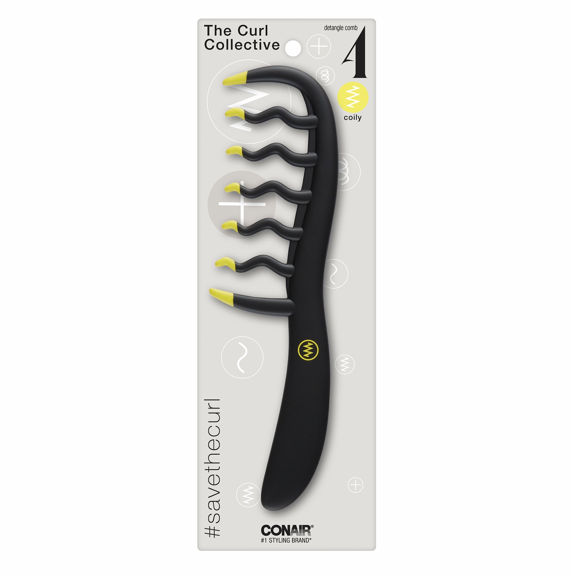 Conair The Curl Collective Coily Hair Comb Shop Brushes & combs at HEB