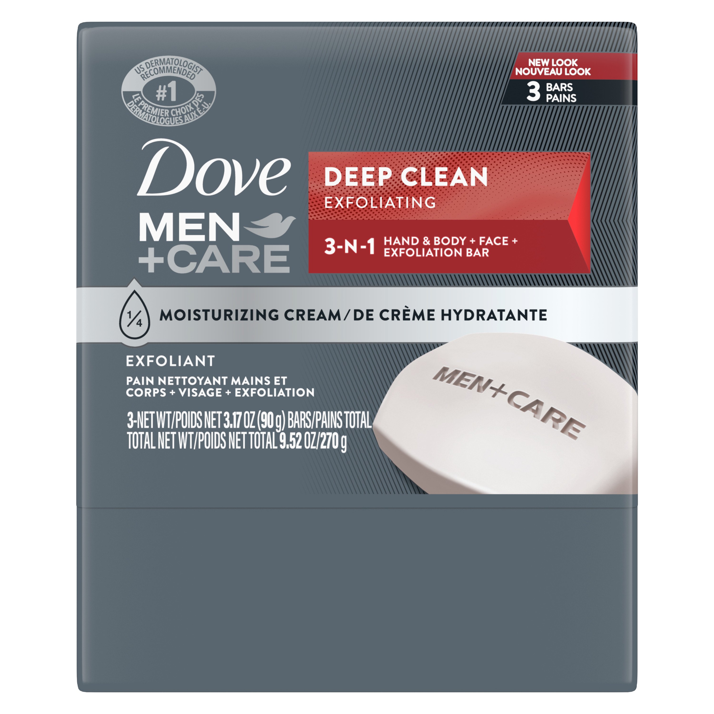 Dove Men+Care Bar Soap - Deep Clean - Shop Hand & Bar Soap at H-E-B