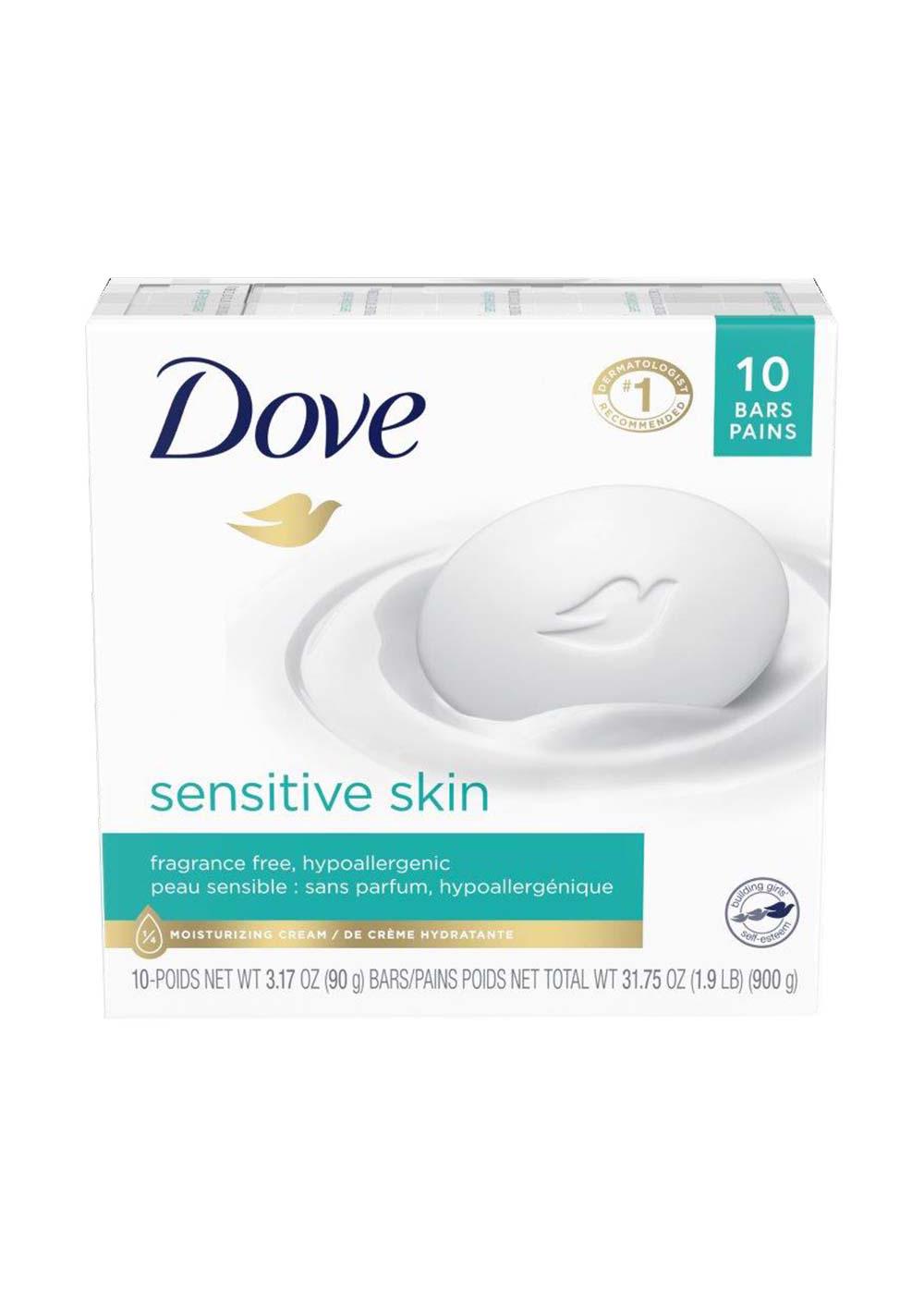 Dove Sensitive Skin Bar Soap; image 1 of 2