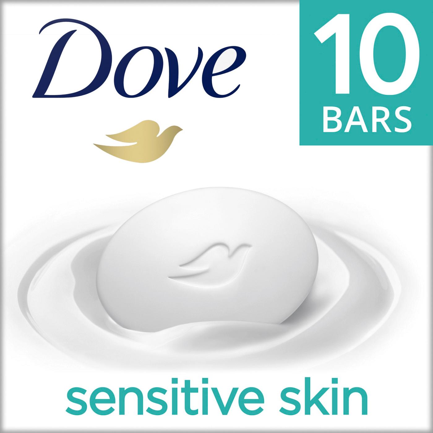 Dove Sensitive Skin Bar Soap; image 2 of 2