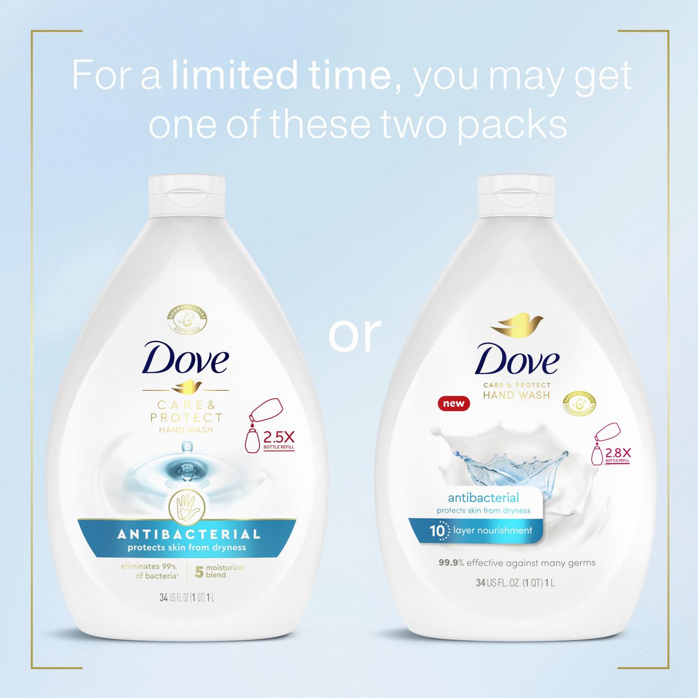 Dove Care & Protect Antibacterial Hand Wash More Moisturizers; image 6 of 8