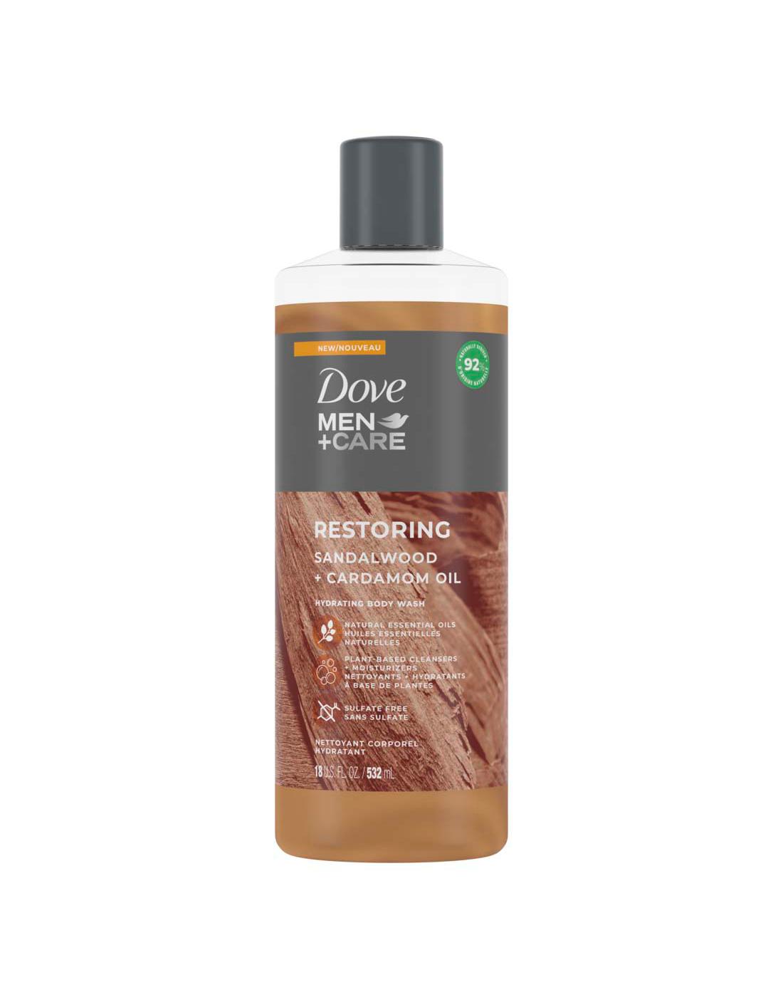 Dove Men+Care Restoring Body Wash - Sandalwood + Cardamom Oil; image 1 of 4