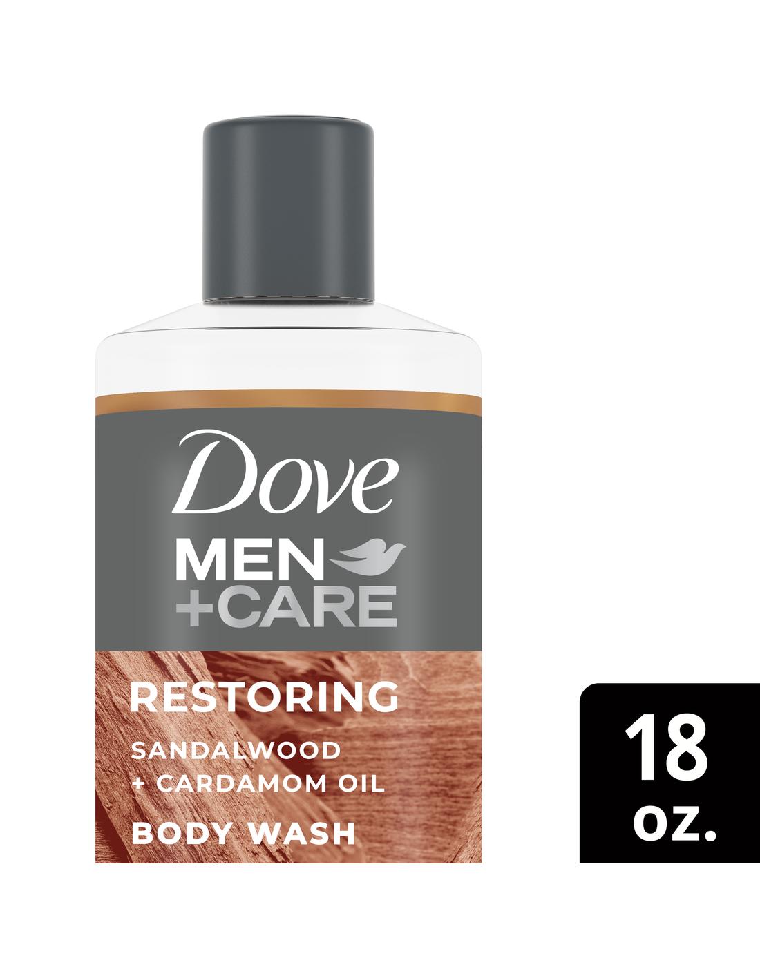 Dove Men+Care Restoring Body Wash Sandalwood + Cardamom Oil Shop