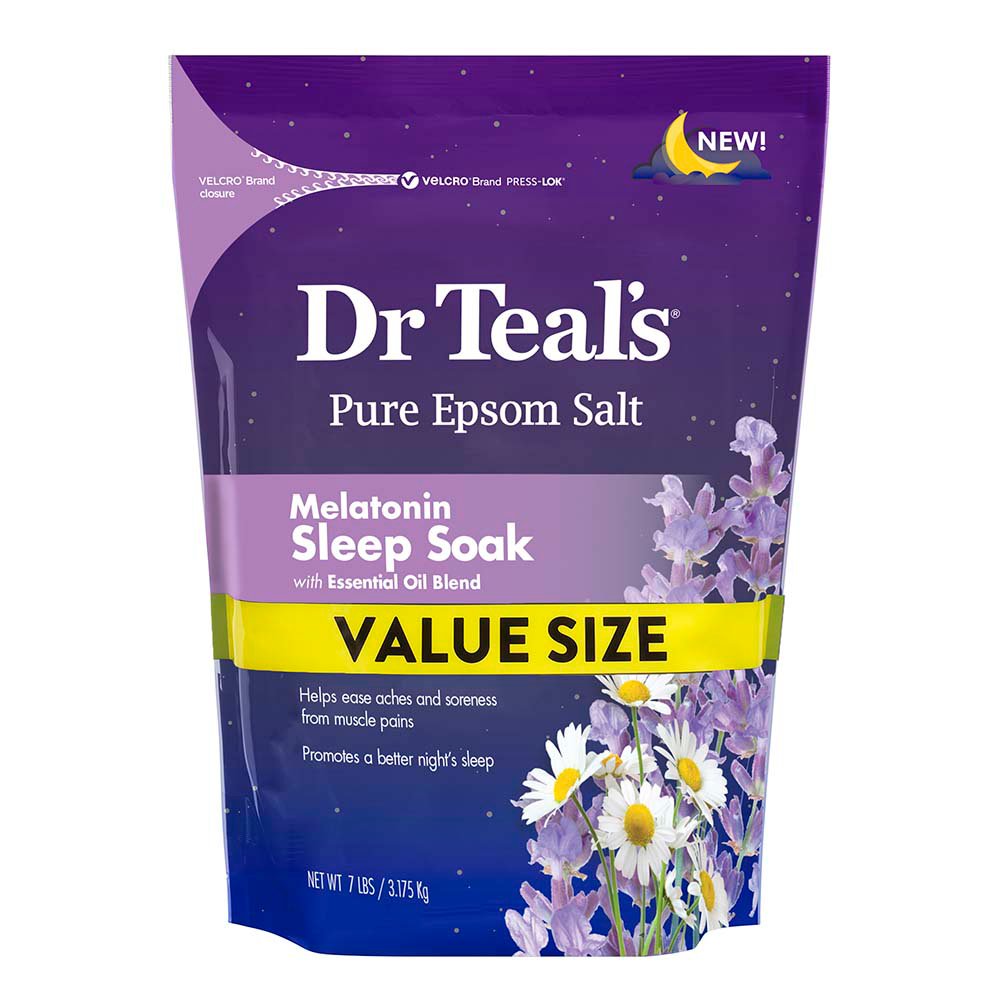 Dr Teal's Pure Epsom Salt Melatonin Sleep Soak Shop Bubble Bath