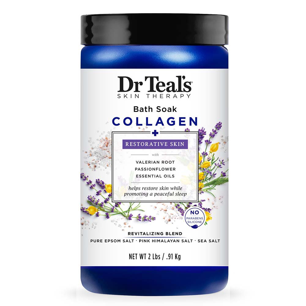 Dr Teal's Bath Soak Collagen Restorative Skin Shop Bubble bath & salts at HEB