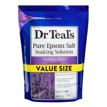 Dr Teal's  Soothe & Sleep with Lavender Epsom Salt Soaking Solution Value Size, 7 lb