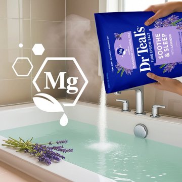 Dr Teal's  Soothe & Sleep with Lavender Epsom Salt Soaking Solution Value Size, 7 lb