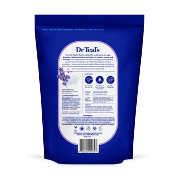 Dr Teal's  Soothe & Sleep with Lavender Epsom Salt Soaking Solution Value Size, 7 lb