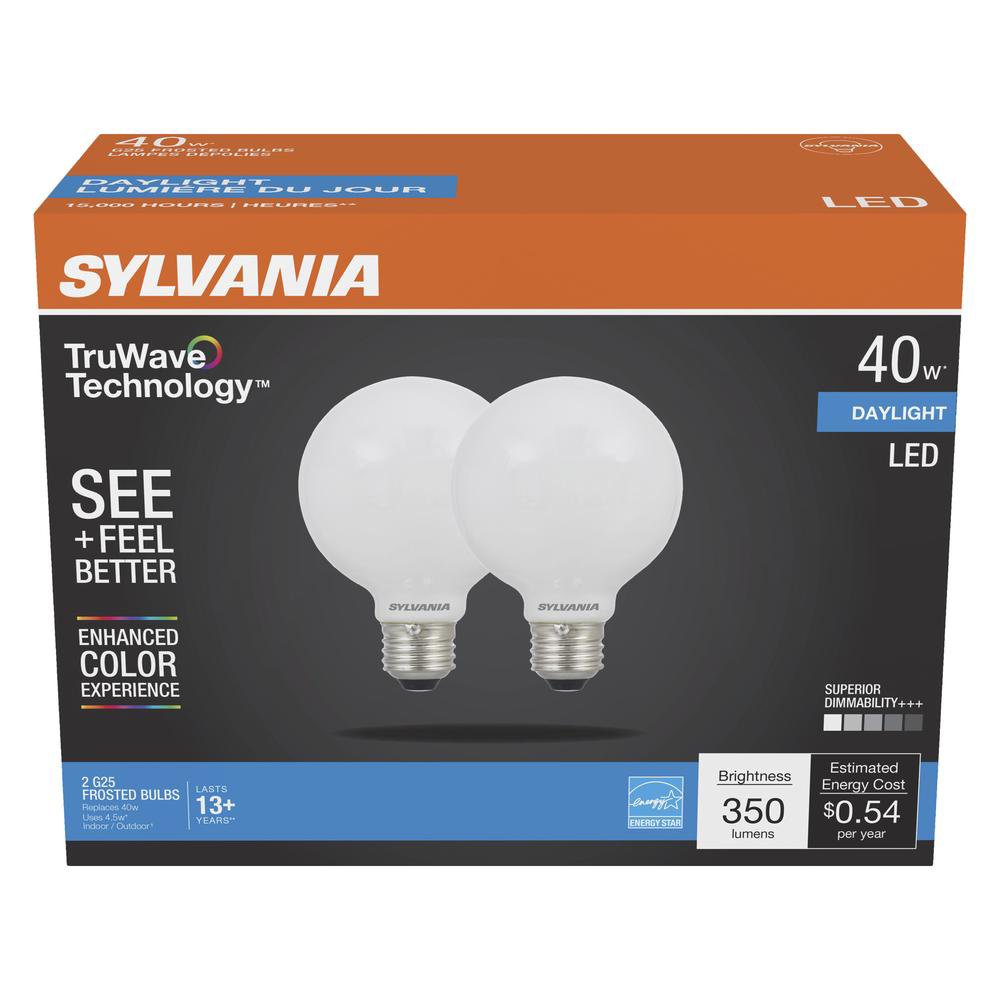 Sylvania g25 deals led globe bulb