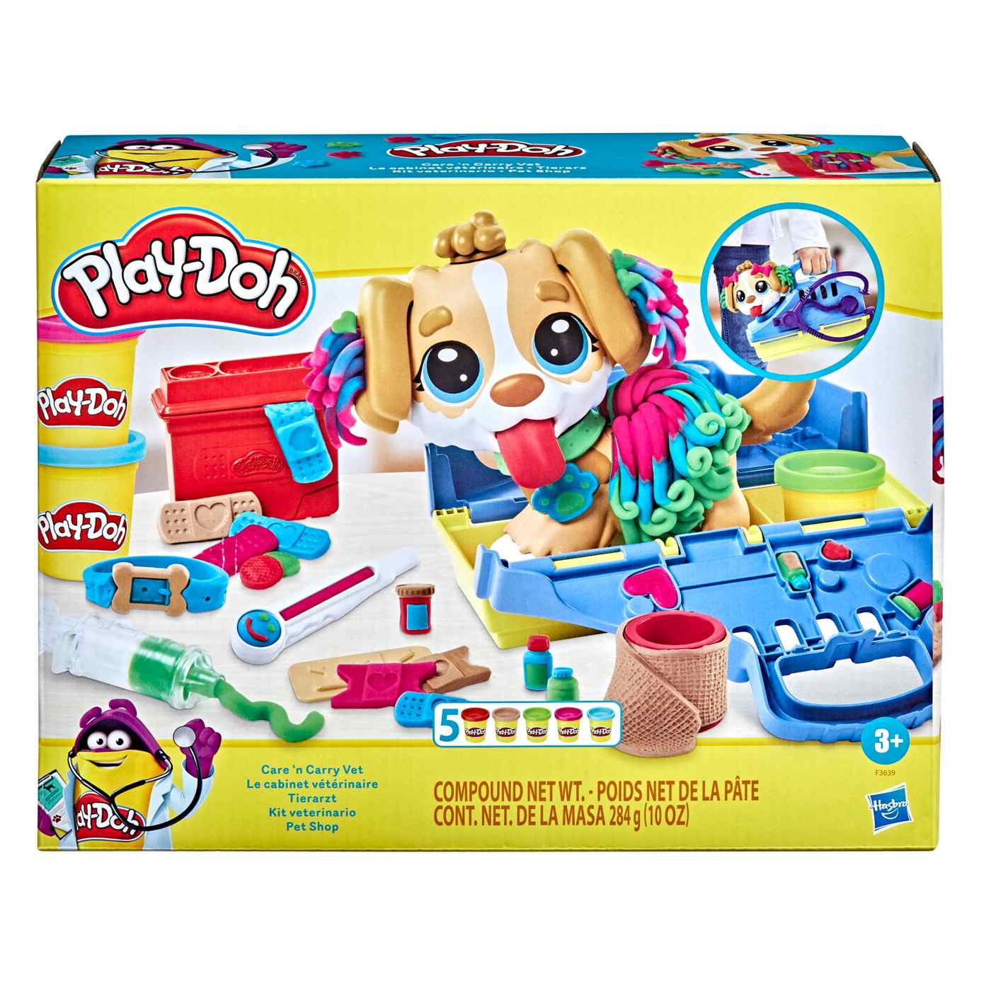 Play-Doh Care 'n Carry Vet Playset; image 1 of 6
