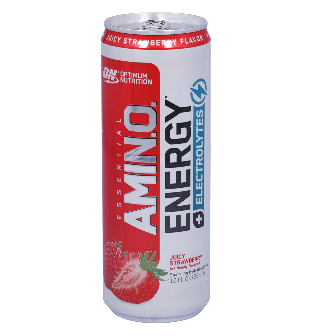 Optimum Nutrition Essential Amin.O Energy + Electrolytes Hydration Drink - Strawberry; image 1 of 2