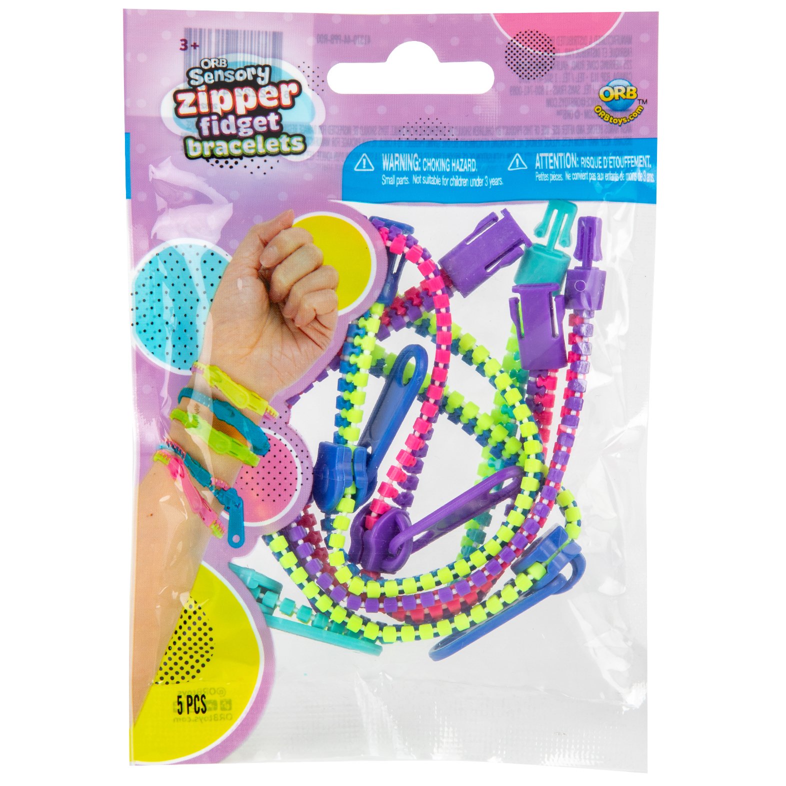 ORB Sensory Fidget Zipper Bracelets Shop Toys at HEB