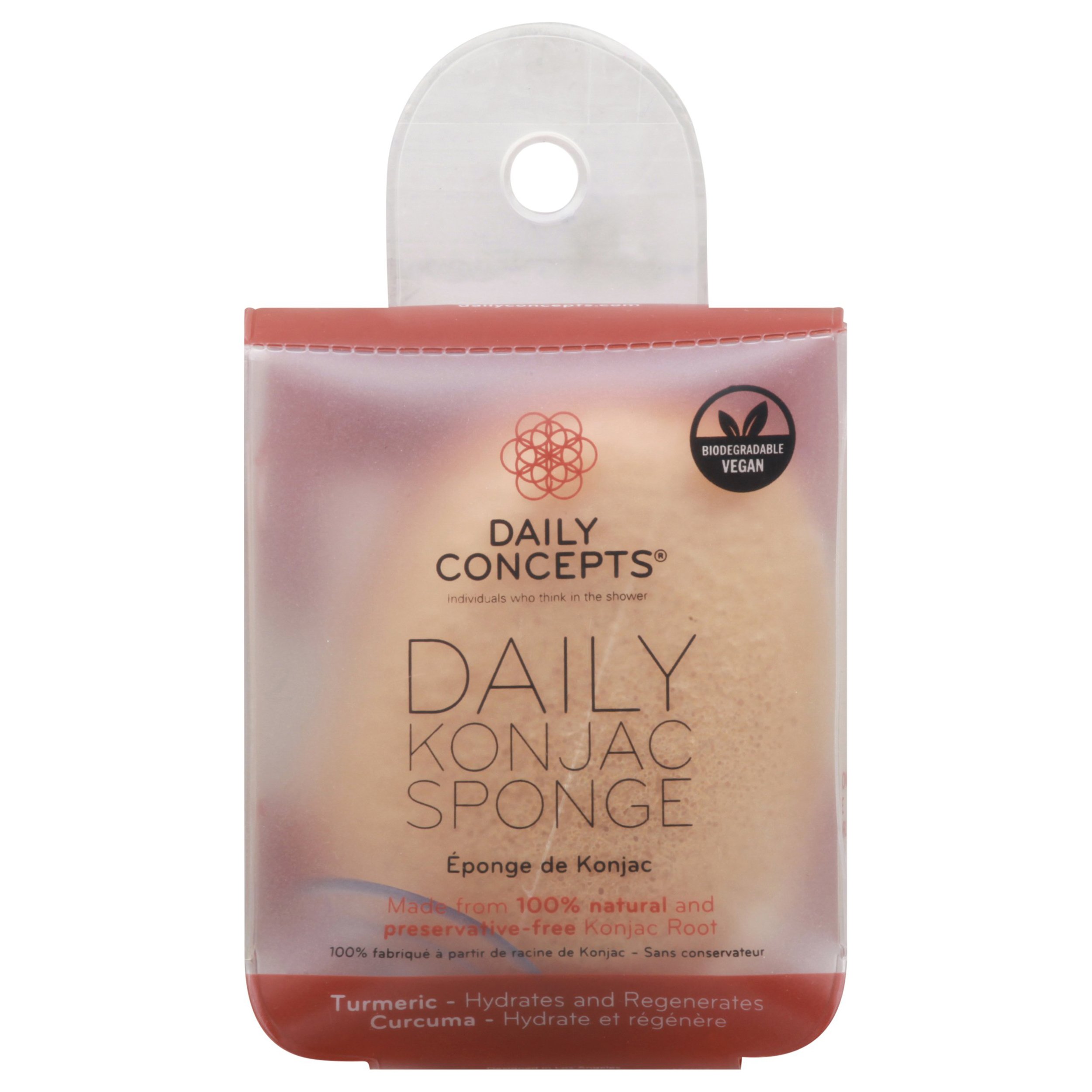 Daily Concepts Daily Konjac Sponge Turmeric Shop Accessories at HEB